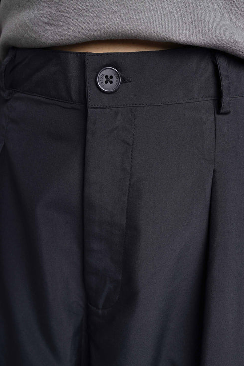 Black Pleated Wide Leg Pants
